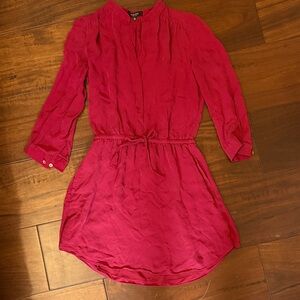 Babaton Red Silk Blouse